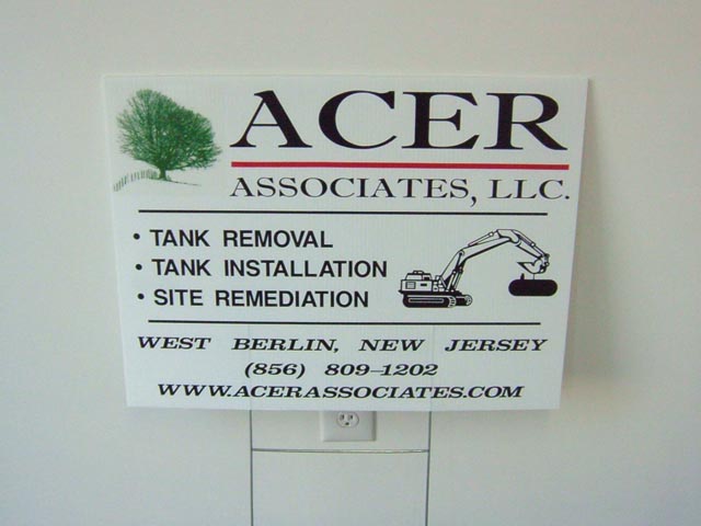 custom made temporary construction signs