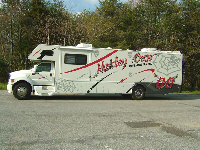 Atco race car lettering graphics